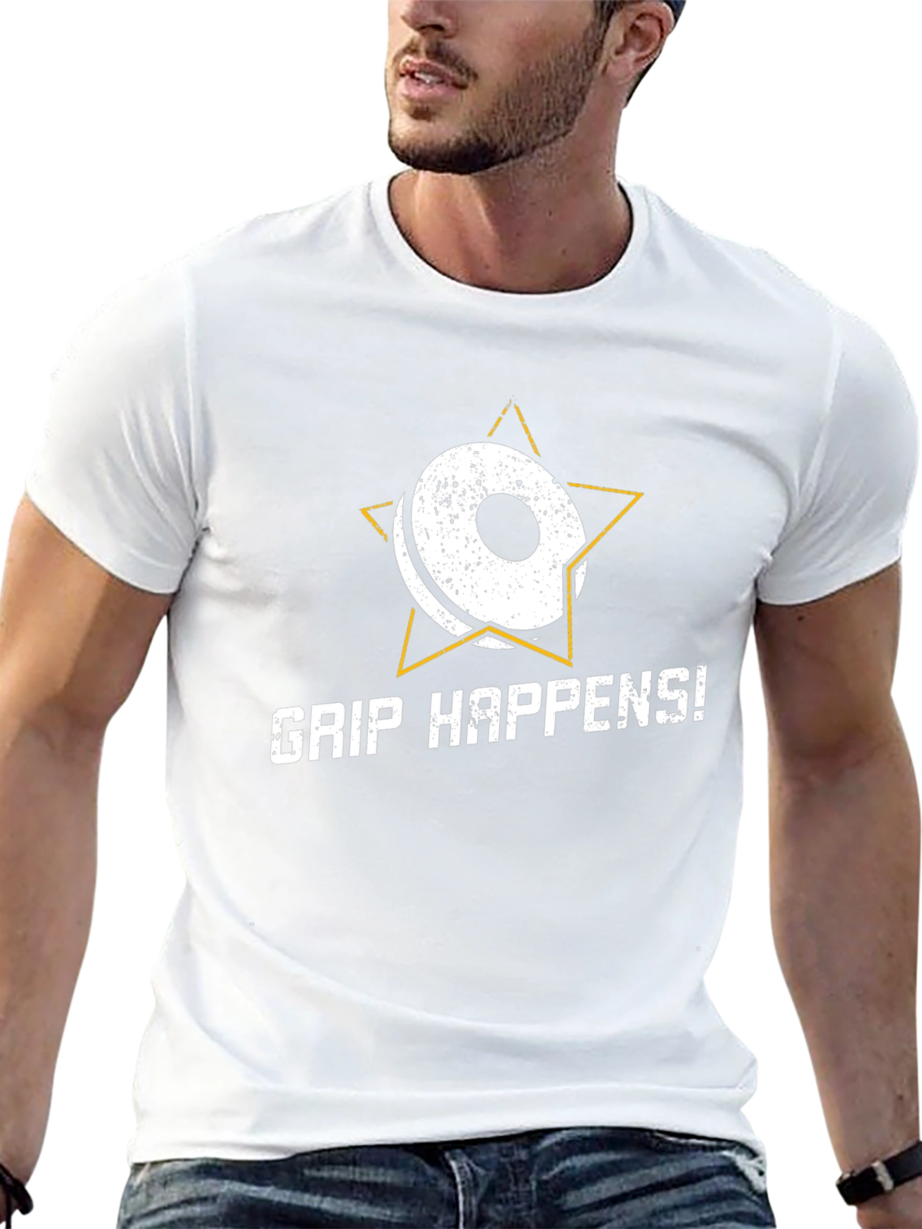 Grip Happens Weightlifting T-Shirt - Gym Workout Apparel