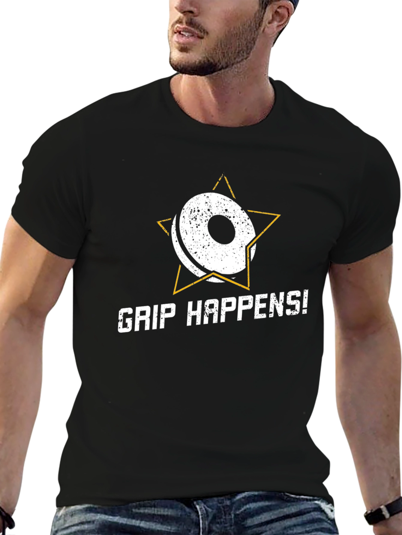 Grip Happens Weightlifting T-Shirt - Gym Workout Apparel