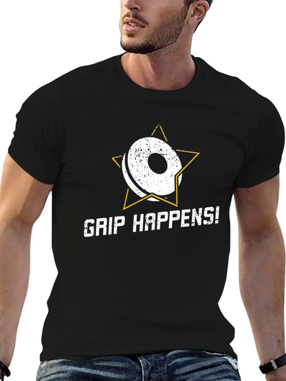 Grip Happens Weightlifting T-Shirt - Gym Workout Apparel