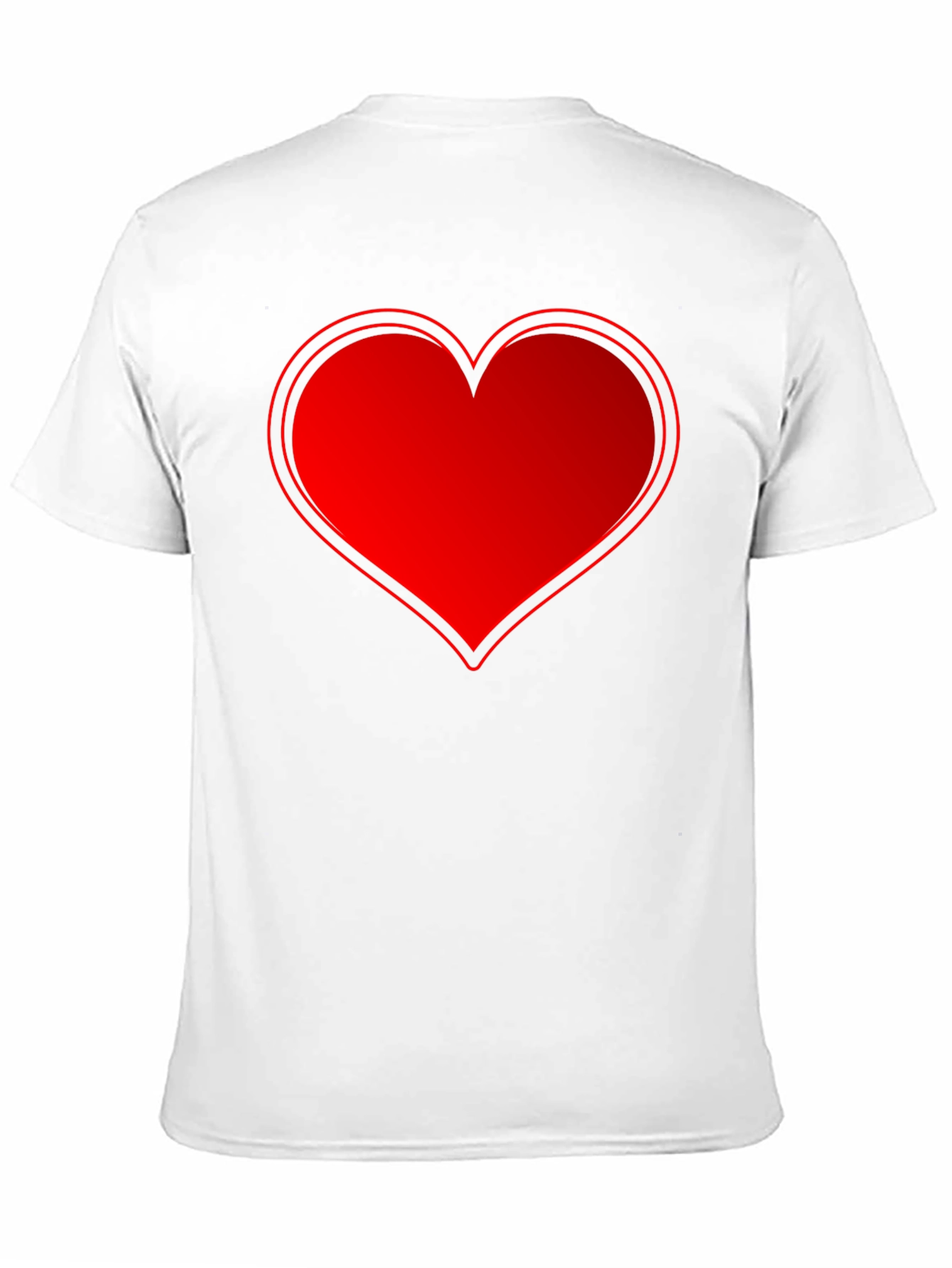 Red Heart Graphic Black T-Shirt