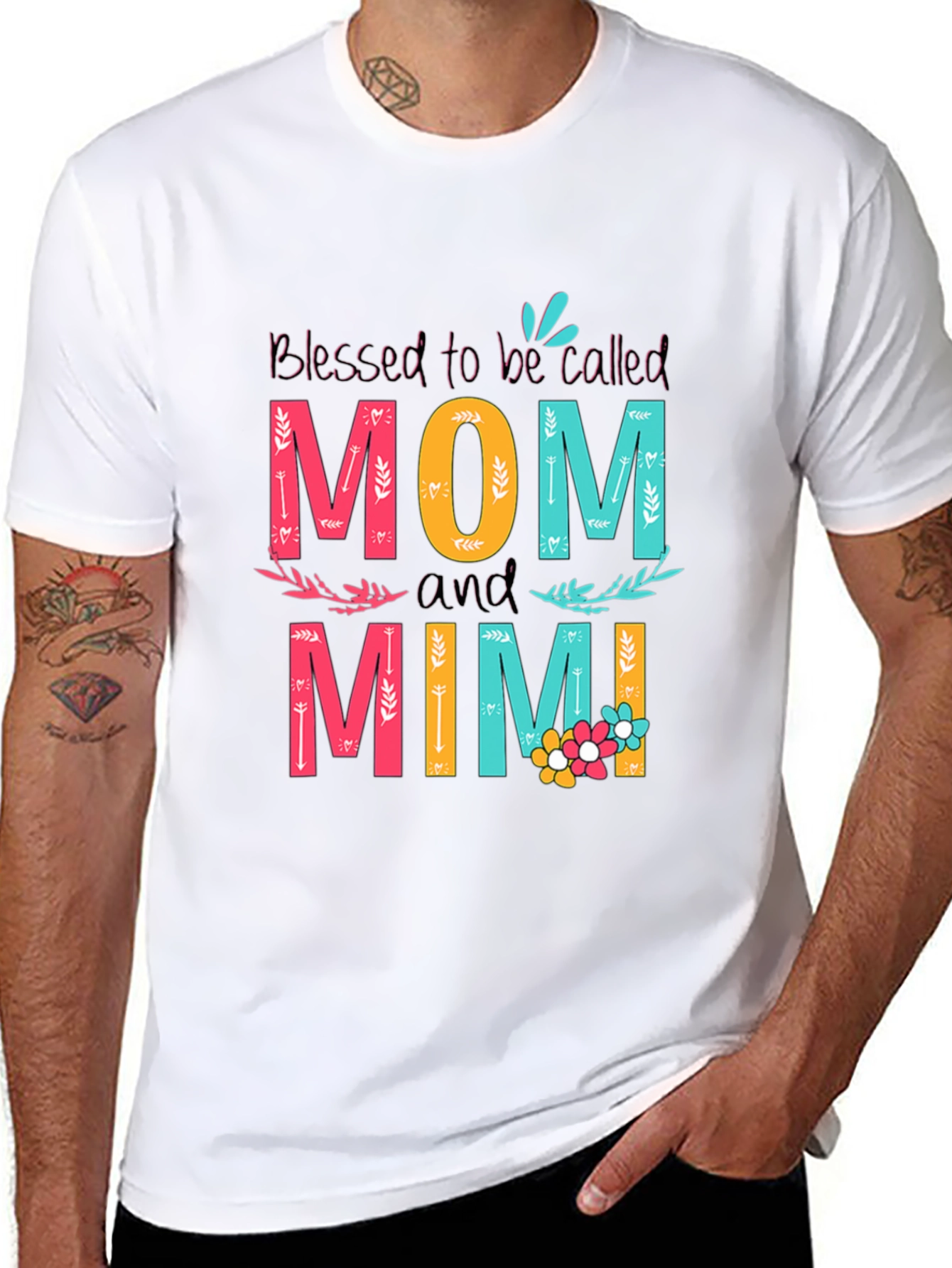 Blessed Mom and Mimi Graphic Tee - Unisex