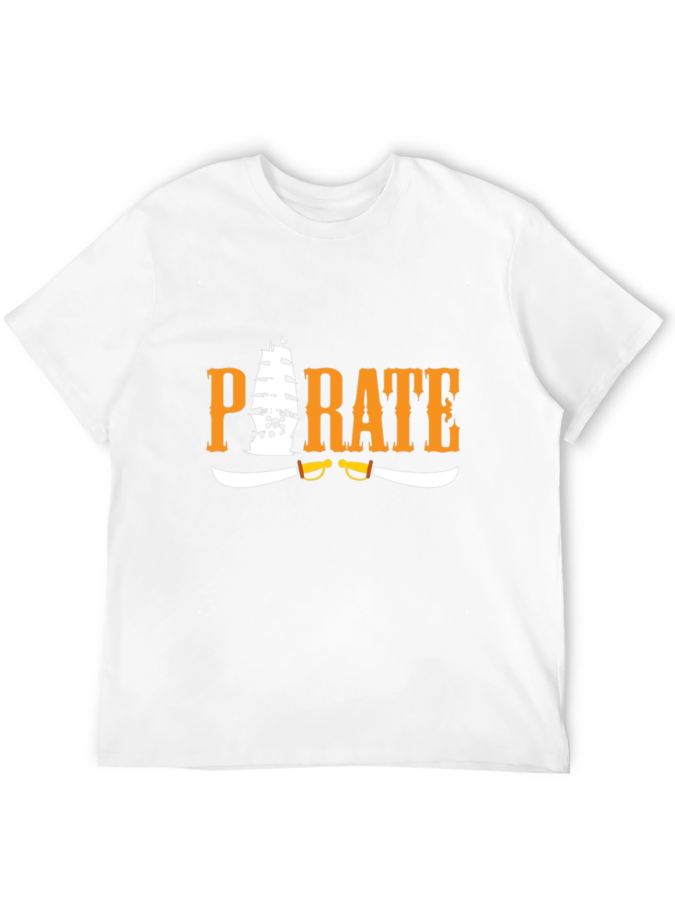 Pirate Graphic T-Shirt - Black Cotton Tee