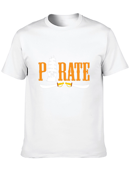 Pirate Graphic T-Shirt - Black Cotton Tee