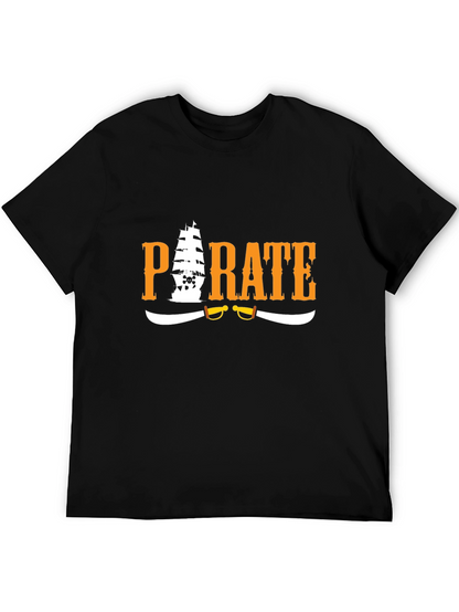 Pirate Graphic T-Shirt - Black Cotton Tee