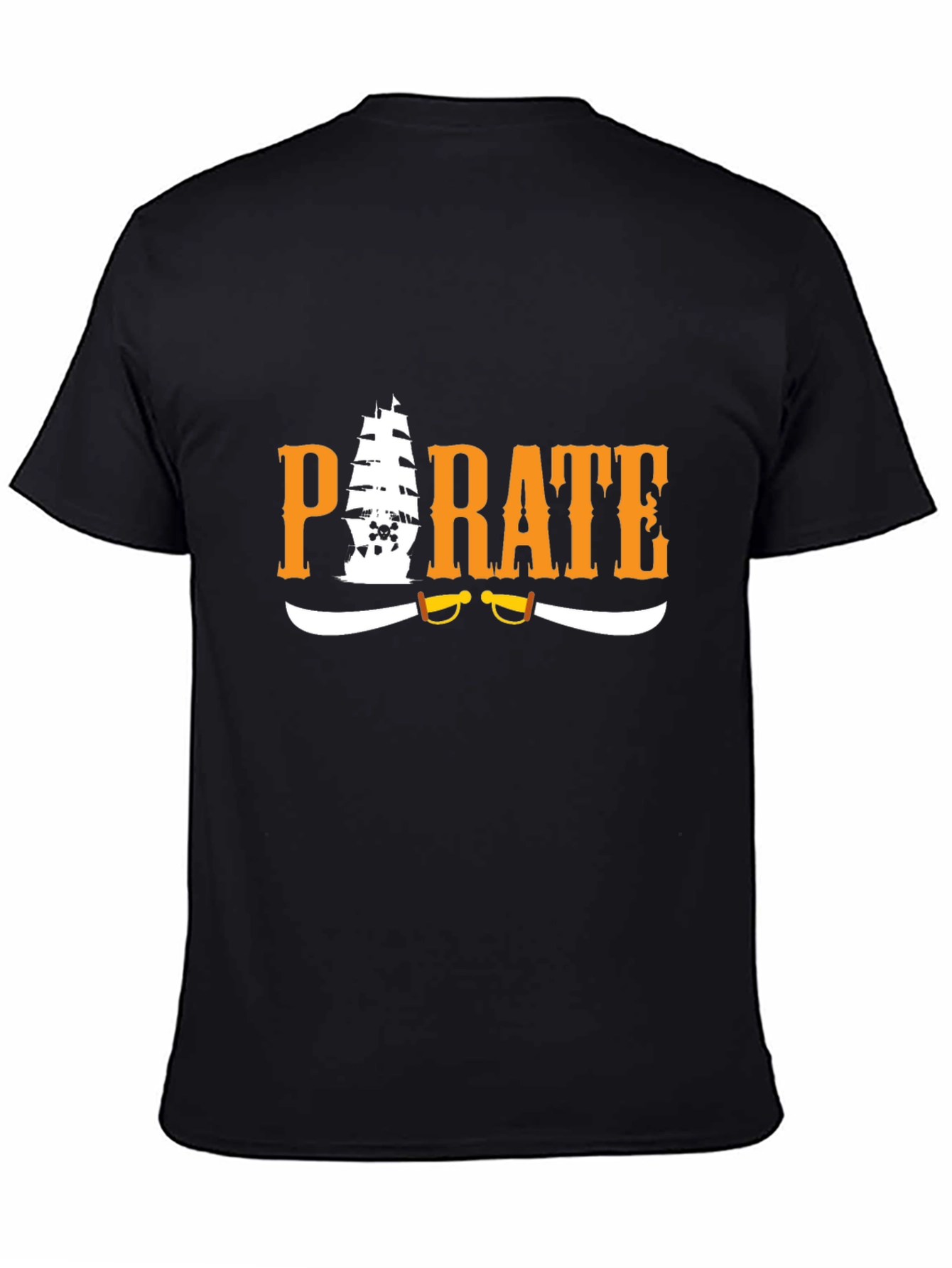 Pirate Graphic T-Shirt - Black Cotton Tee