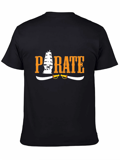 Pirate Graphic T-Shirt - Black Cotton Tee