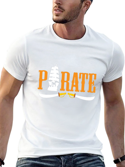 Pirate Graphic T-Shirt - Black Cotton Tee