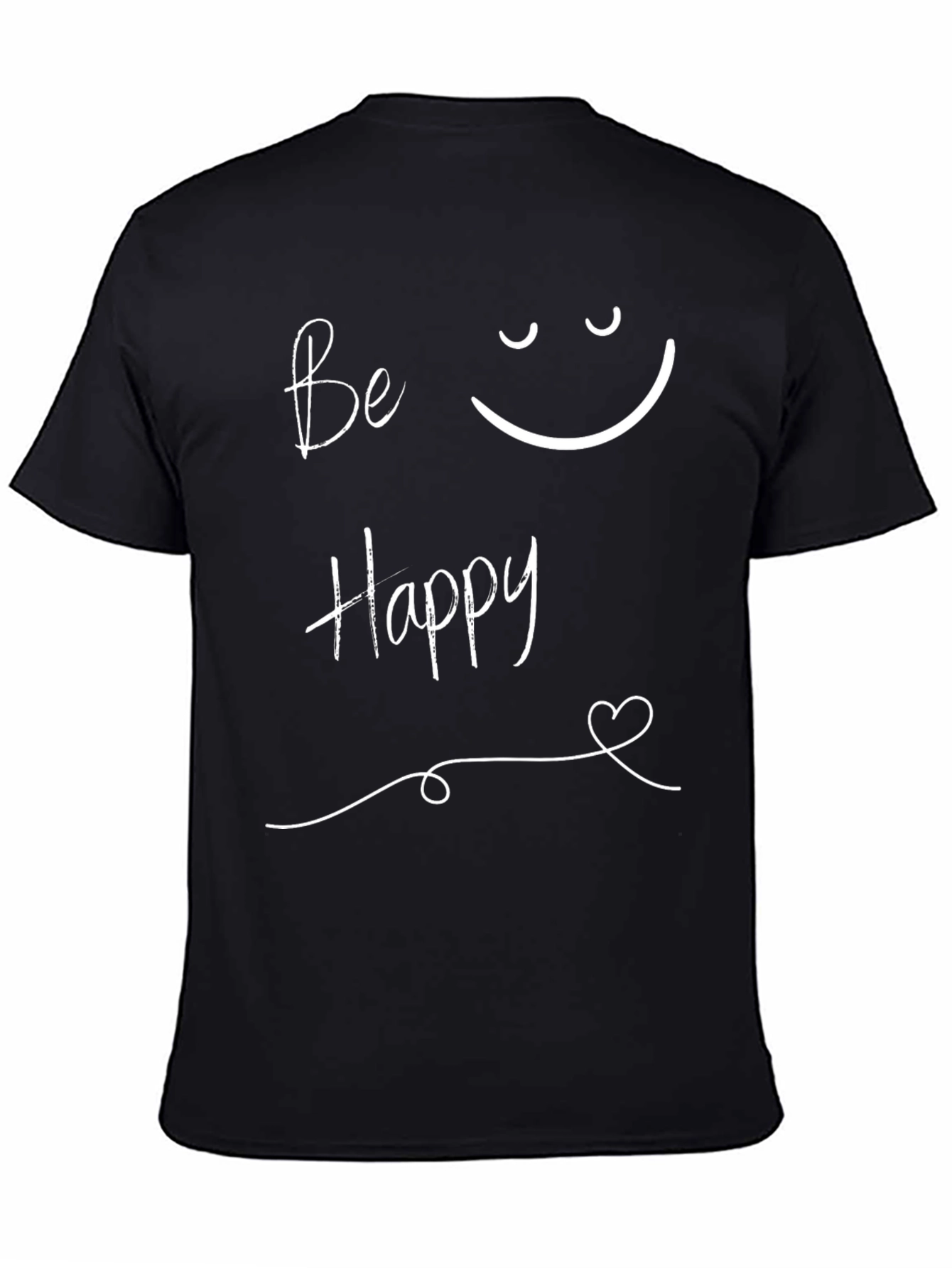 Be Happy Graphic Tee - Stylish Comfort