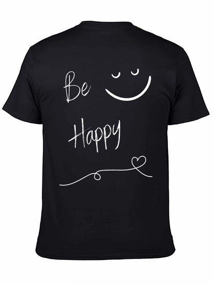 Be Happy Graphic Tee - Stylish Comfort