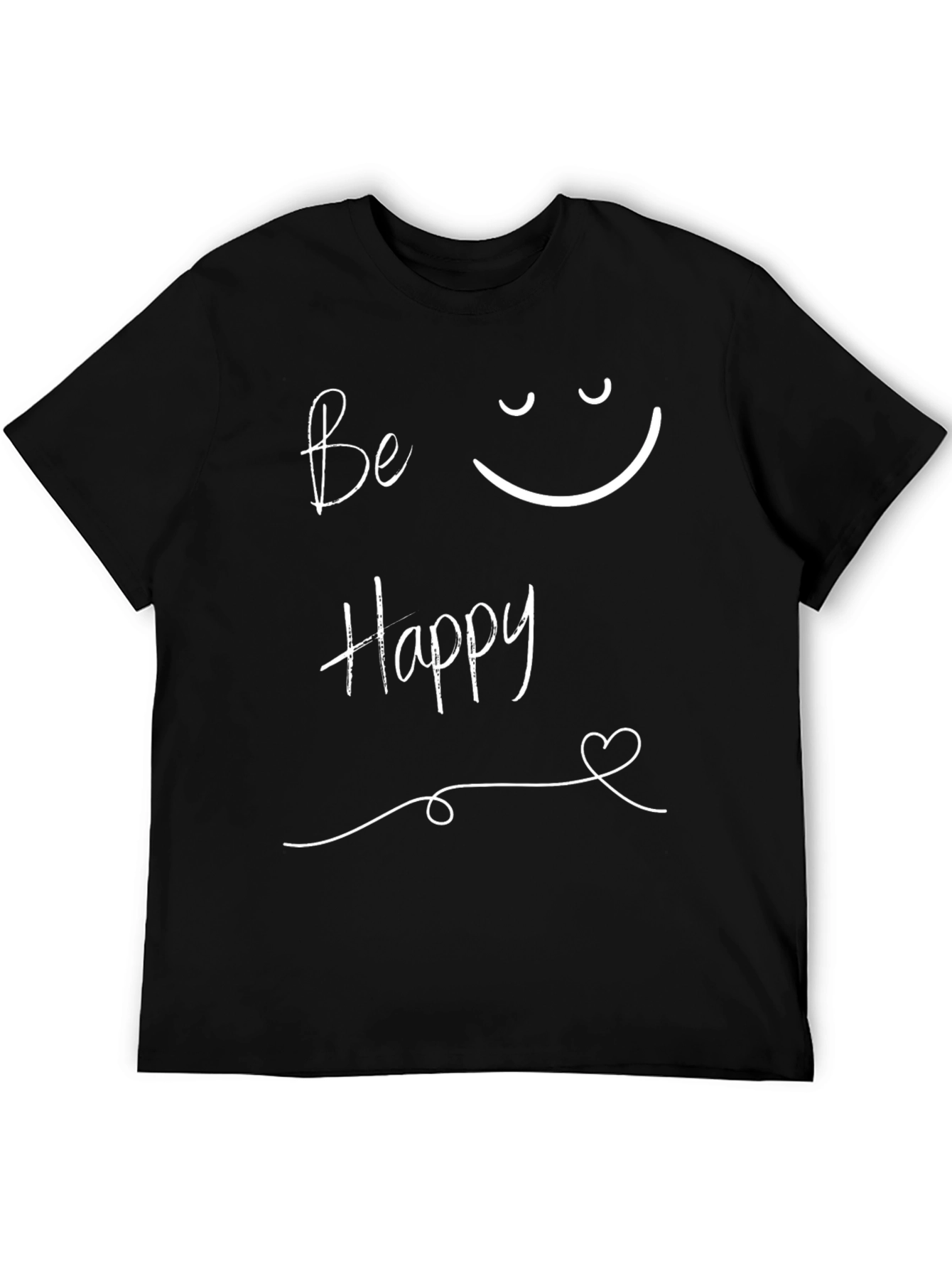 Be Happy Graphic Tee - Stylish Comfort