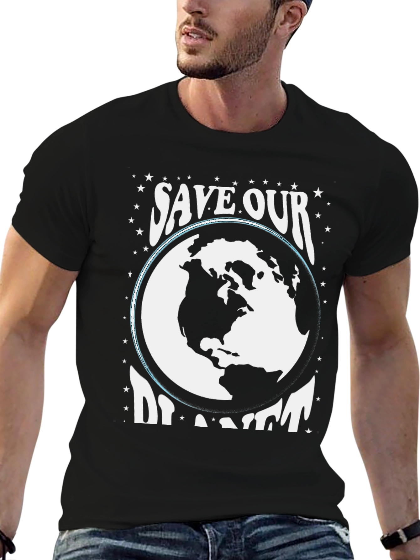 Save Our Planet Graphic Tee - Black