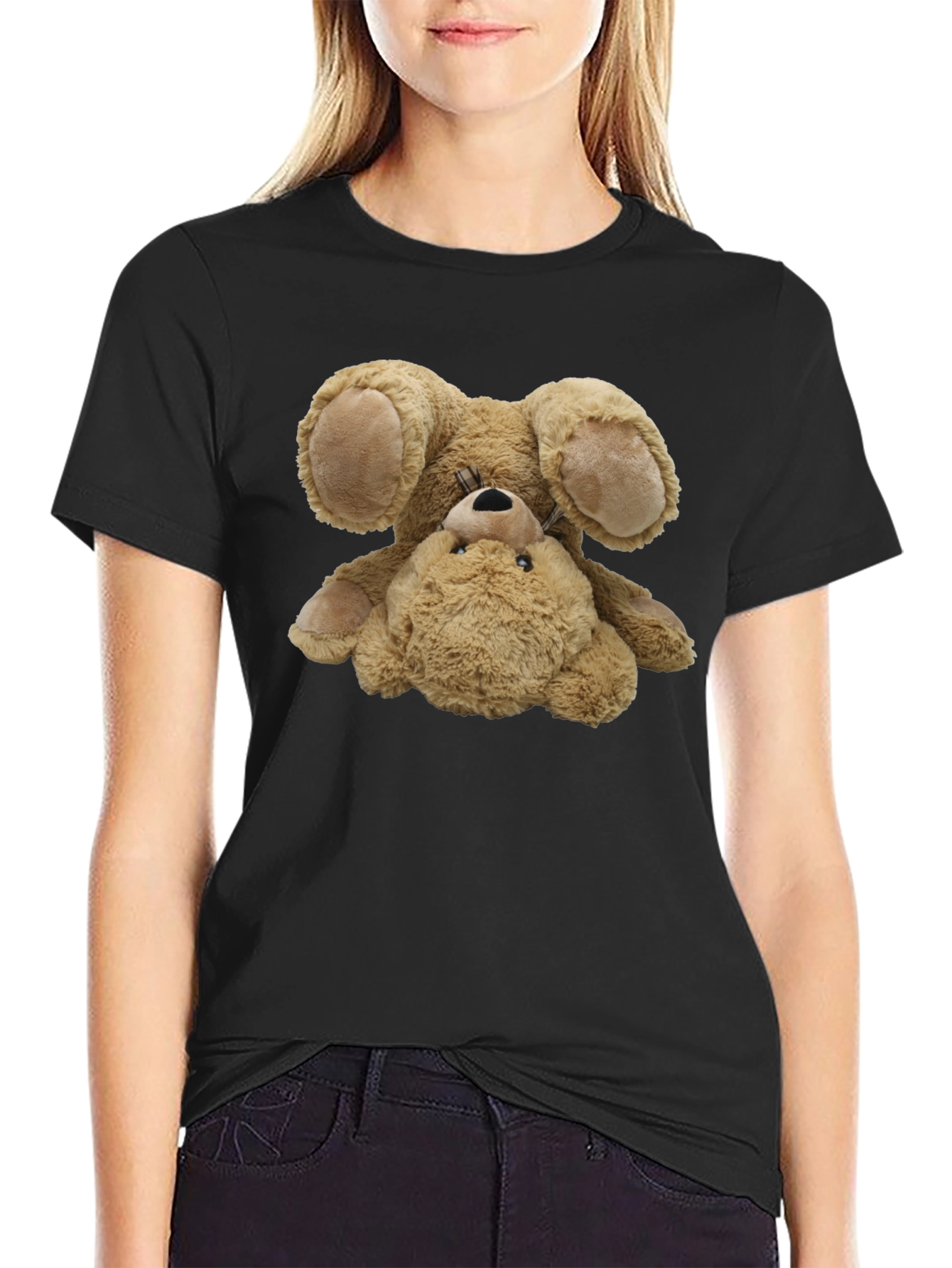 Funny Teddy Bear T-Shirt - Soft Plush Design
