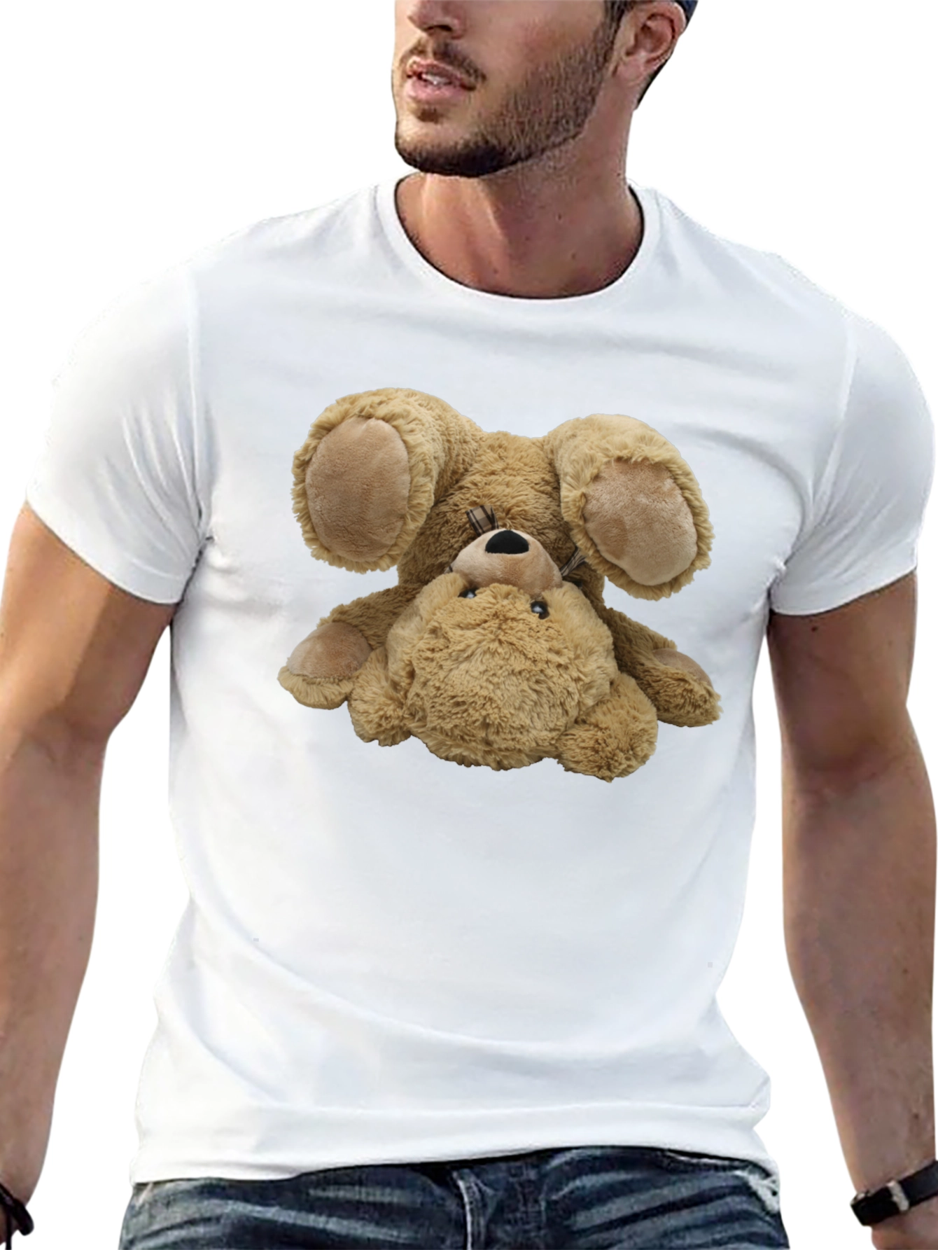 Funny Teddy Bear T-Shirt - Soft Plush Design