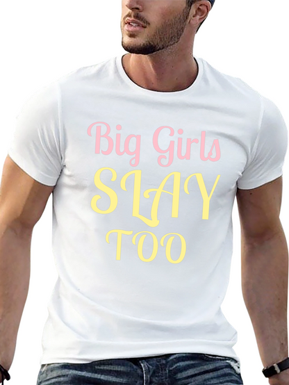 Big Girls Slay Too Graphic Tee - Black