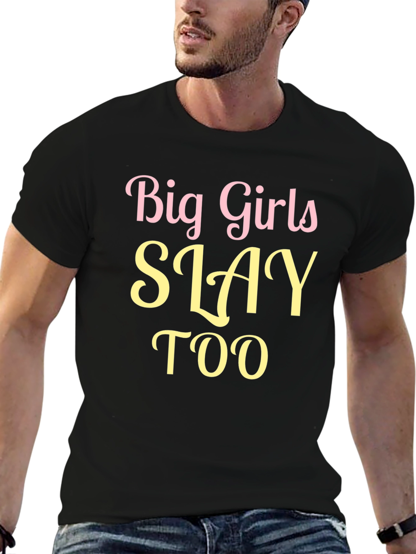 Big Girls Slay Too Graphic Tee - Black