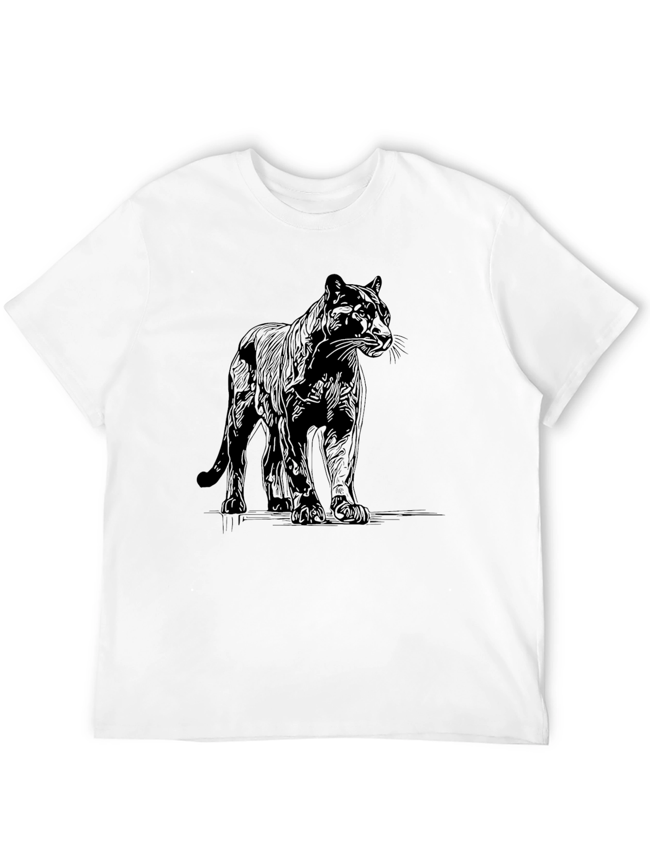 Black Panther Graphic Tee - Mens Casual Fashion