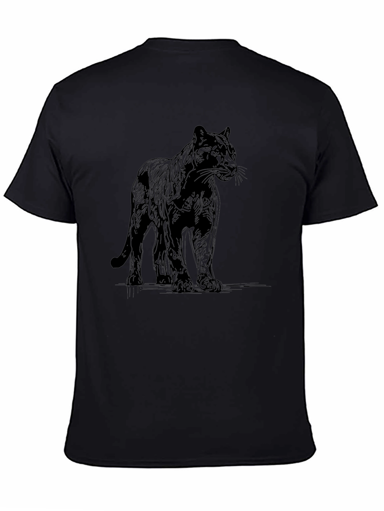 Black Panther Graphic Tee - Mens Casual Fashion
