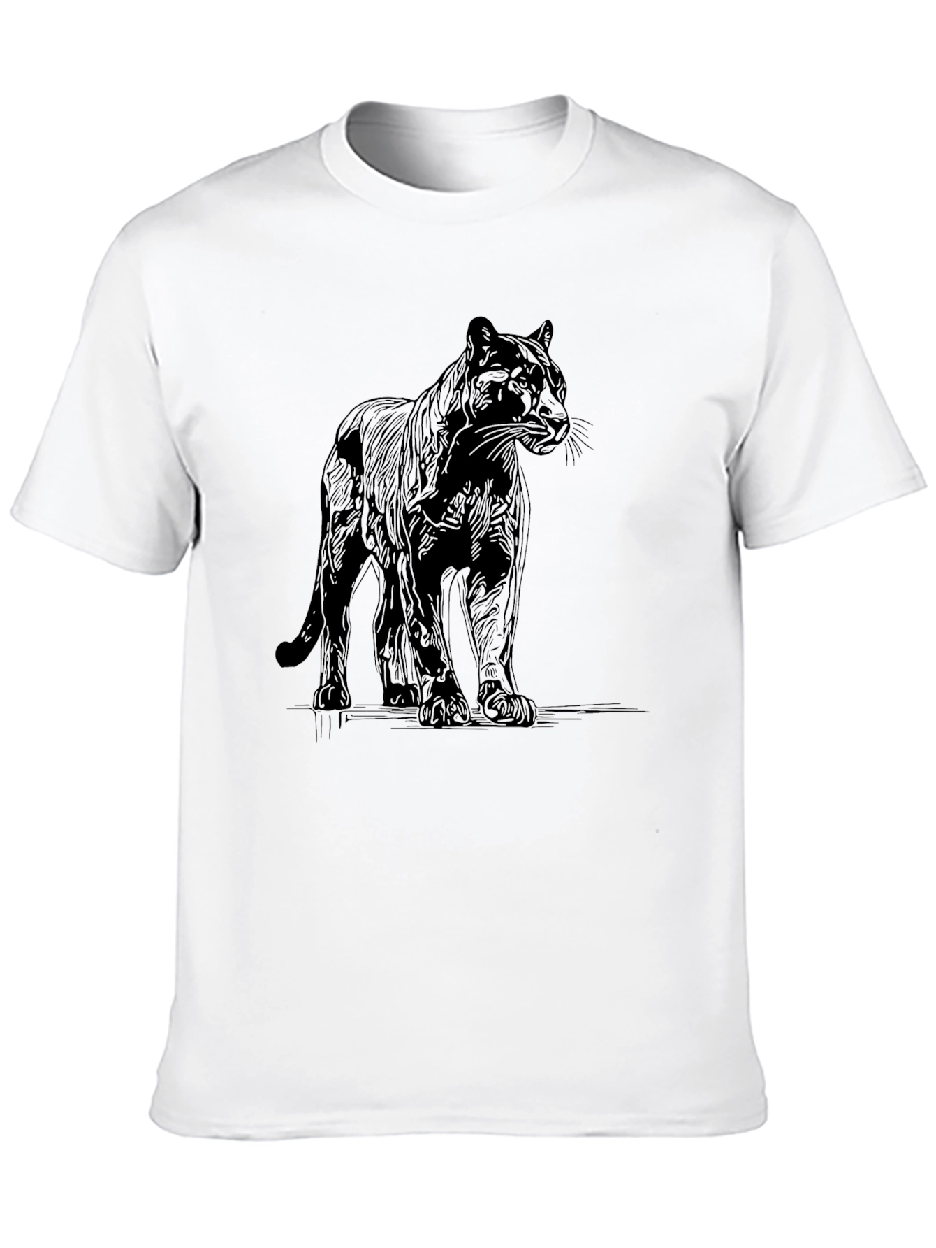Black Panther Graphic Tee - Mens Casual Fashion
