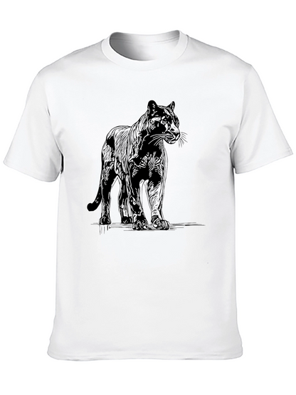Black Panther Graphic Tee - Mens Casual Fashion