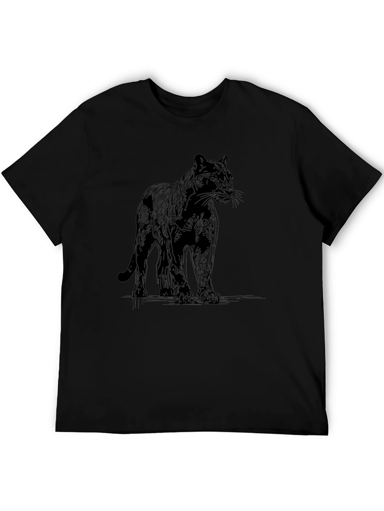 Black Panther Graphic Tee - Mens Casual Fashion
