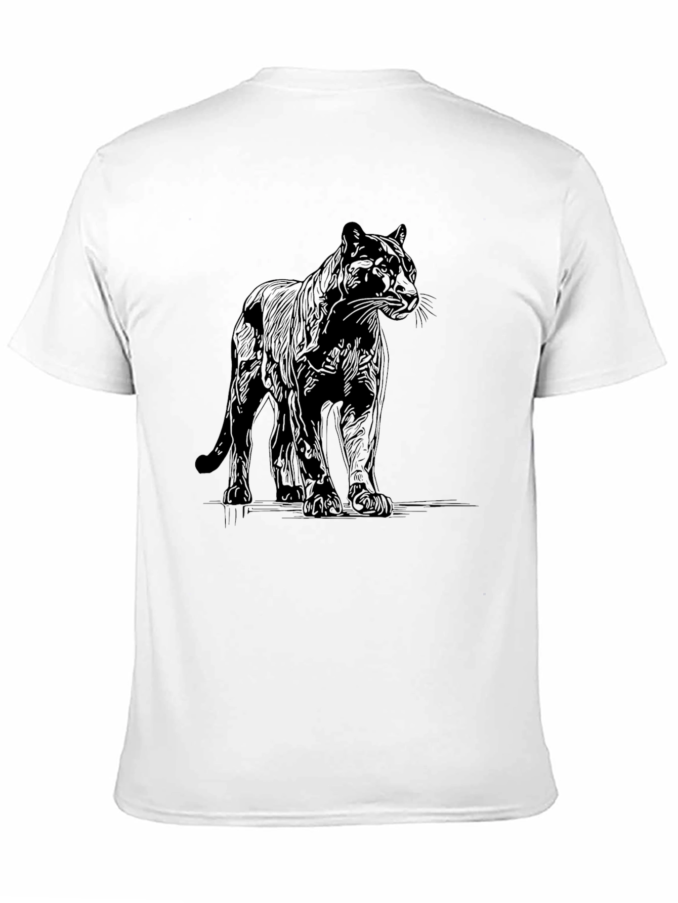Black Panther Graphic Tee - Mens Casual Fashion