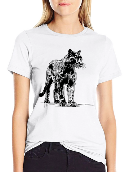 Black Panther Graphic Tee - Mens Casual Fashion