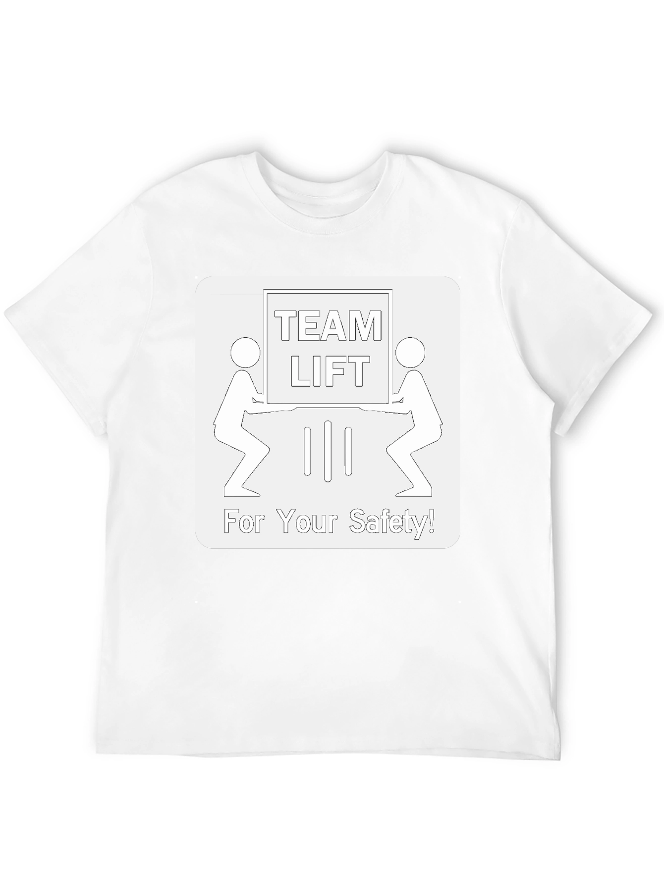 Team Lift Safety T-Shirt - Black Crew Neck