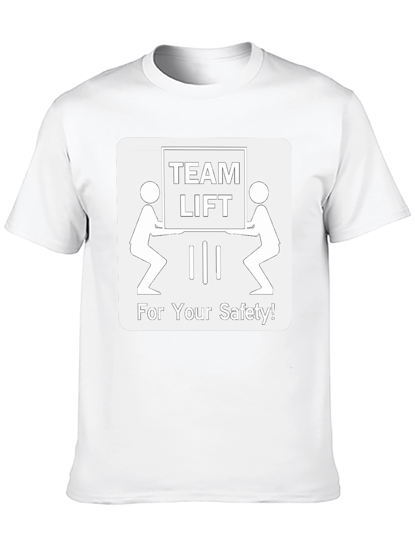 Team Lift Safety T-Shirt - Black Crew Neck