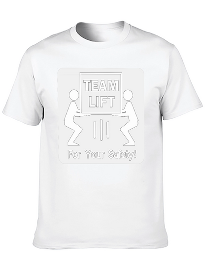 Team Lift Safety T-Shirt - Black Crew Neck