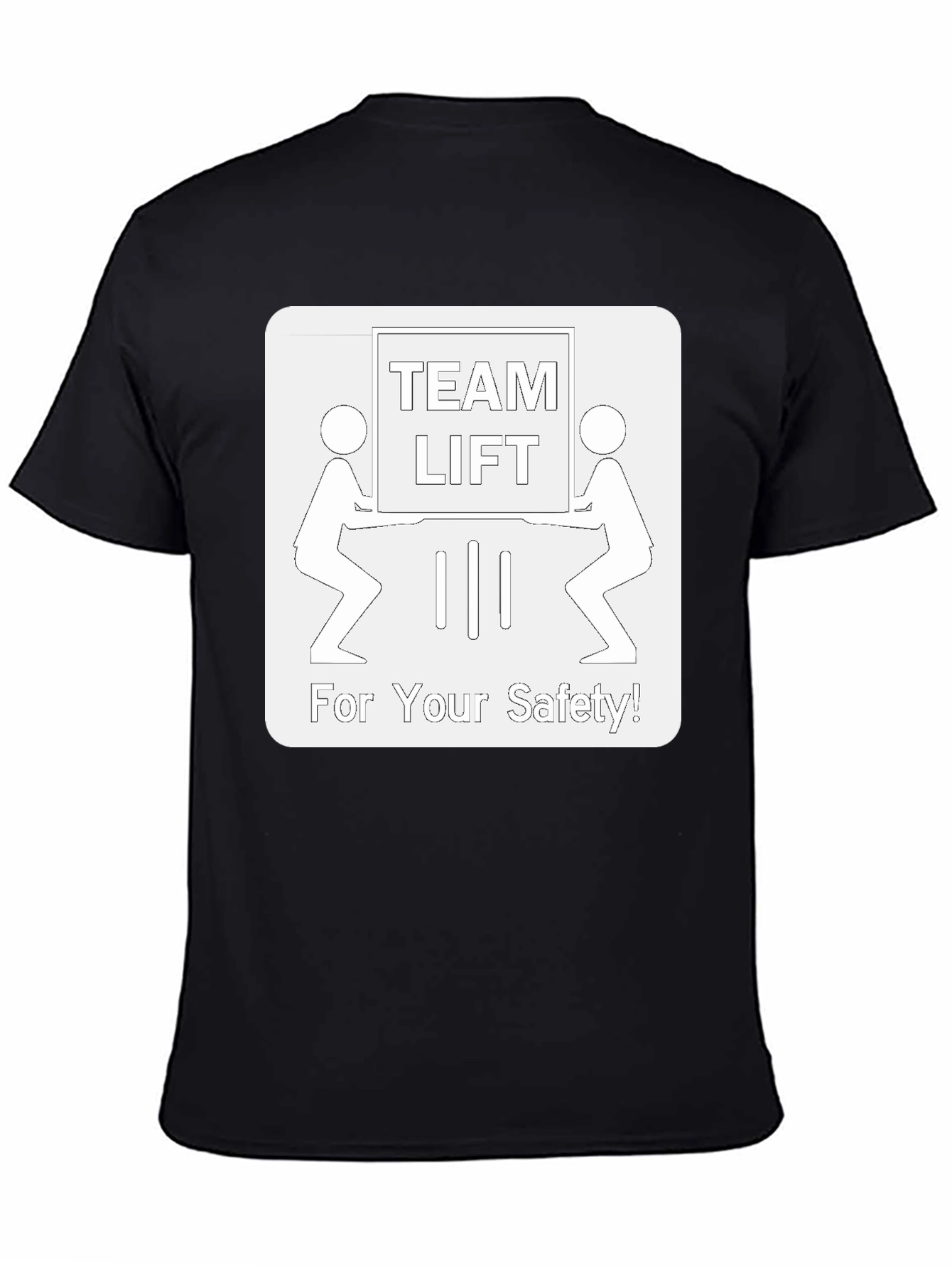 Team Lift Safety T-Shirt - Black Crew Neck