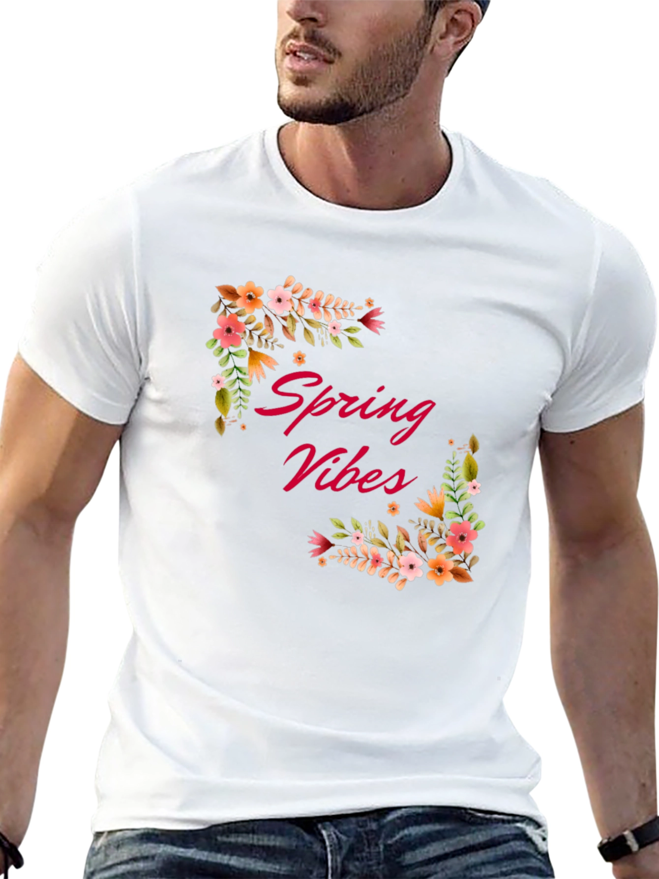 Spring Vibes Floral Graphic Tee