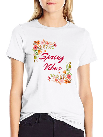 Spring Vibes Floral Graphic Tee