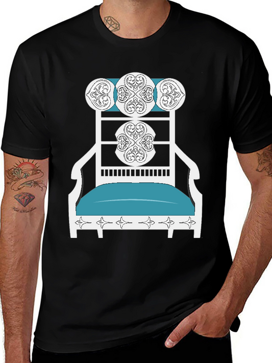 Novelty T-Shirt: Ornate Chair Design