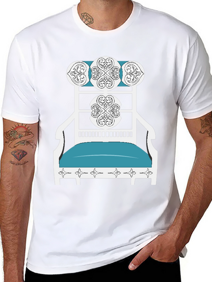 Novelty T-Shirt: Ornate Chair Design