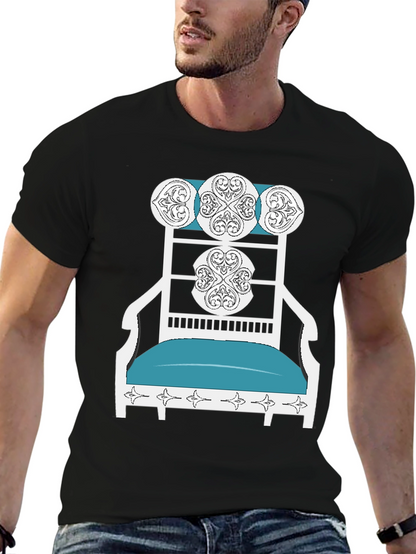 Novelty T-Shirt: Ornate Chair Design