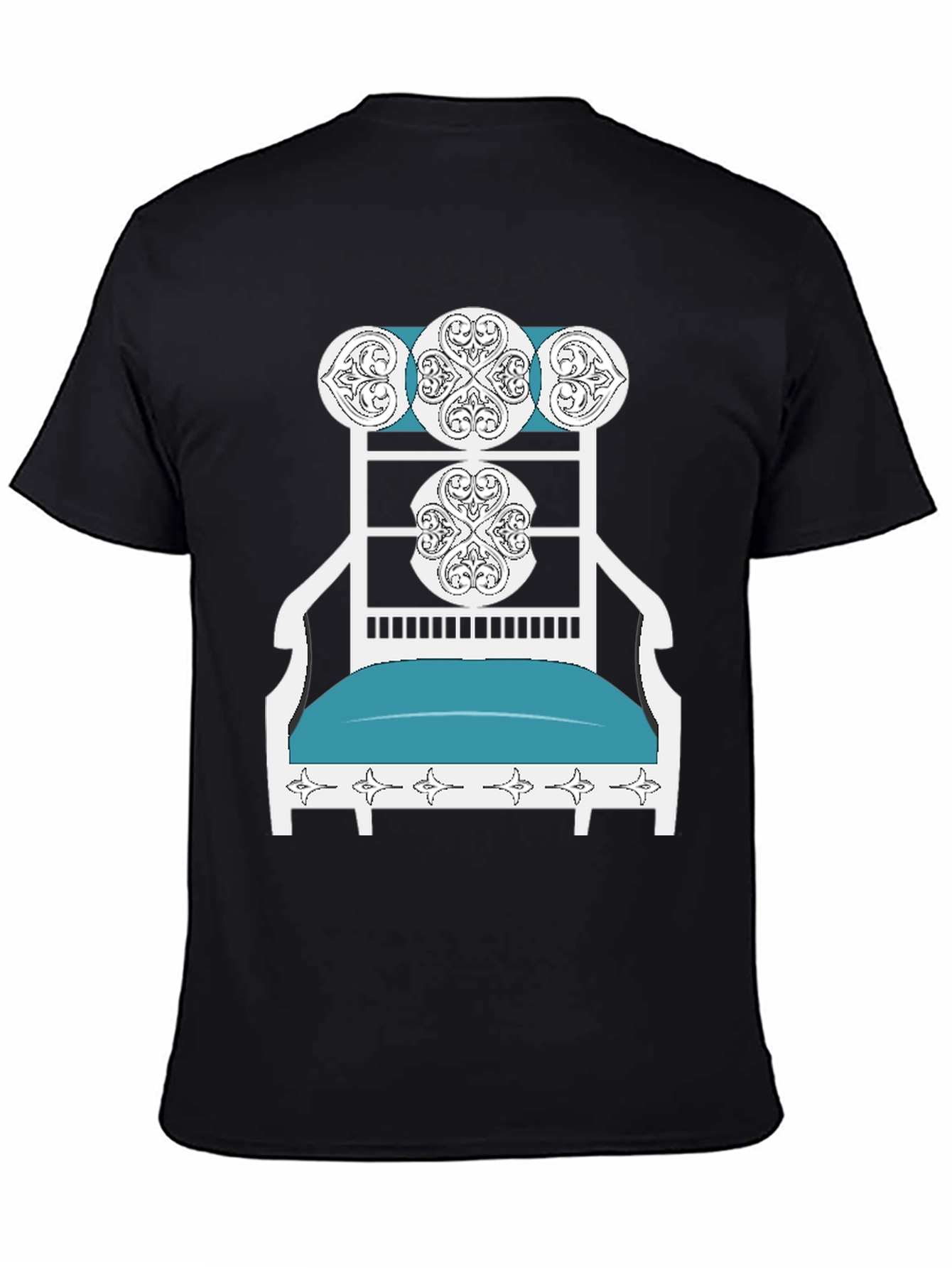 Novelty T-Shirt: Ornate Chair Design