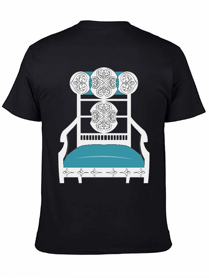 Novelty T-Shirt: Ornate Chair Design