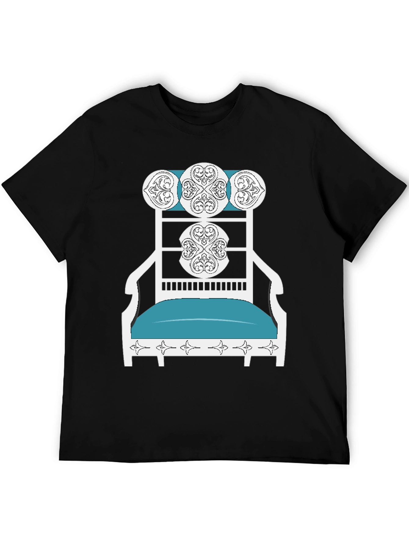 Novelty T-Shirt: Ornate Chair Design