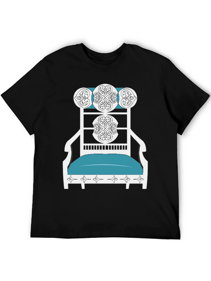 Novelty T-Shirt: Ornate Chair Design
