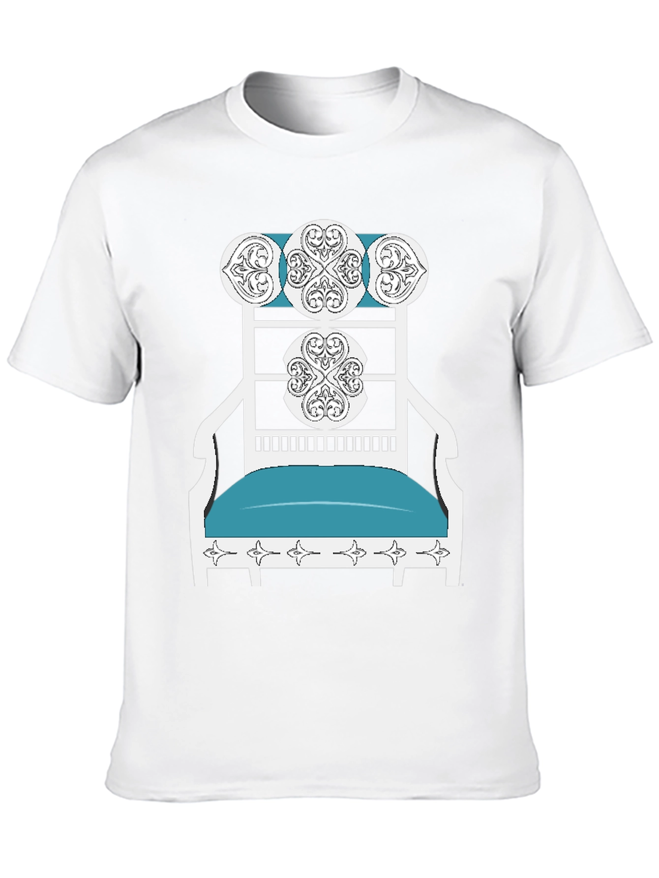 Novelty T-Shirt: Ornate Chair Design