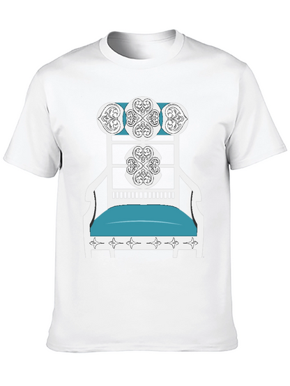 Novelty T-Shirt: Ornate Chair Design