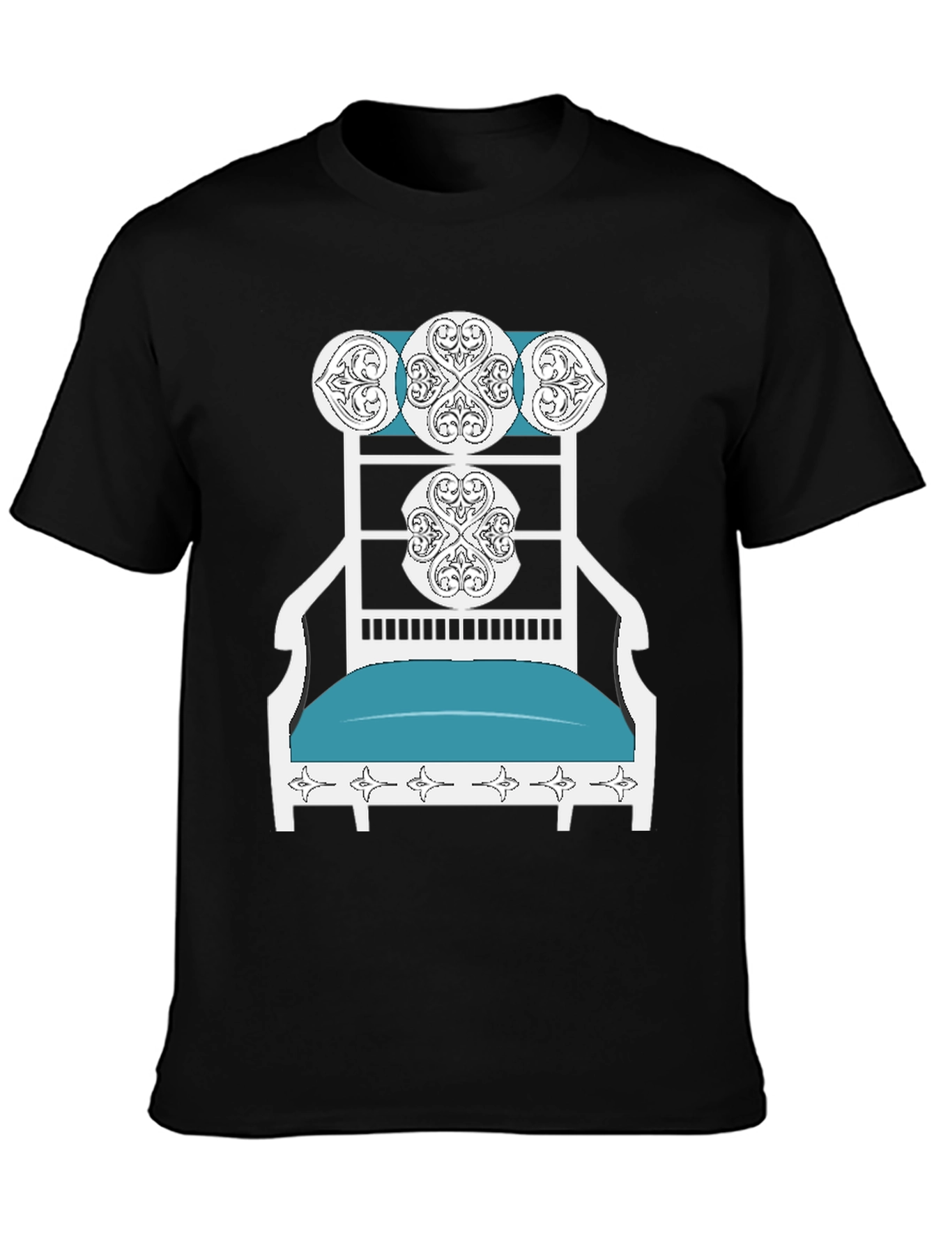 Novelty T-Shirt: Ornate Chair Design