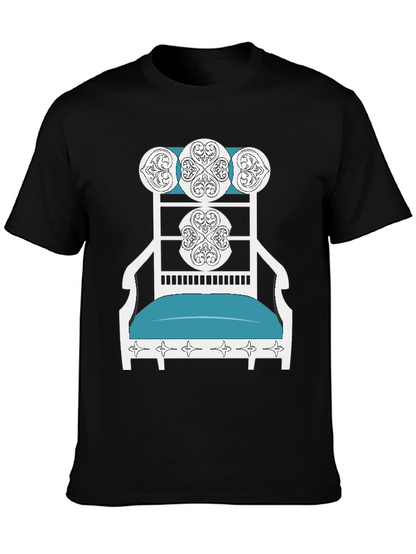 Novelty T-Shirt: Ornate Chair Design