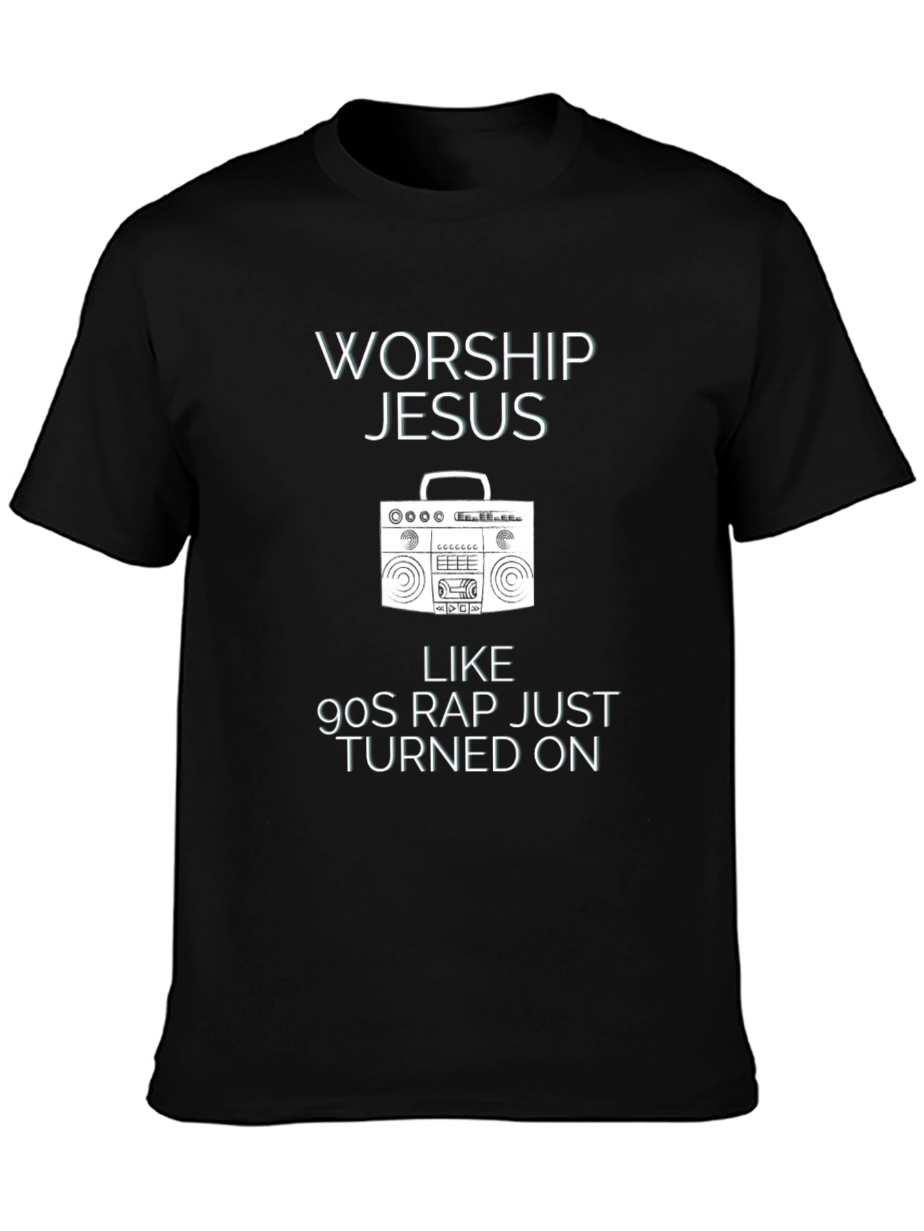 Worship Jesus 90s Rap T-Shirt