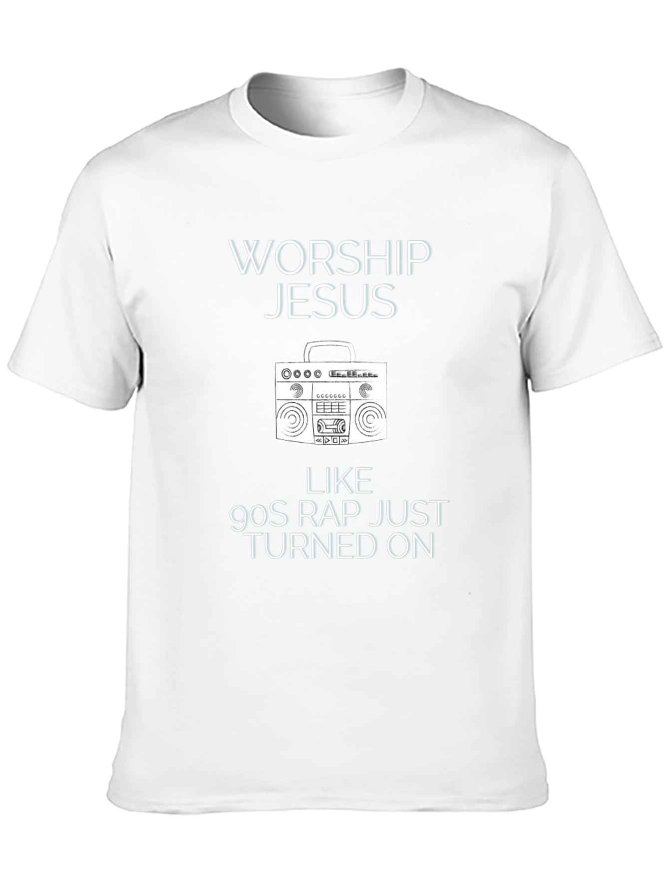 Worship Jesus 90s Rap T-Shirt