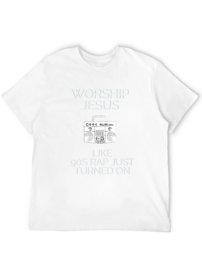 Worship Jesus 90s Rap T-Shirt