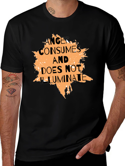 Anger Consumes Graphic Tee - Black