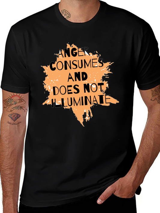 Anger Consumes Graphic Tee - Black