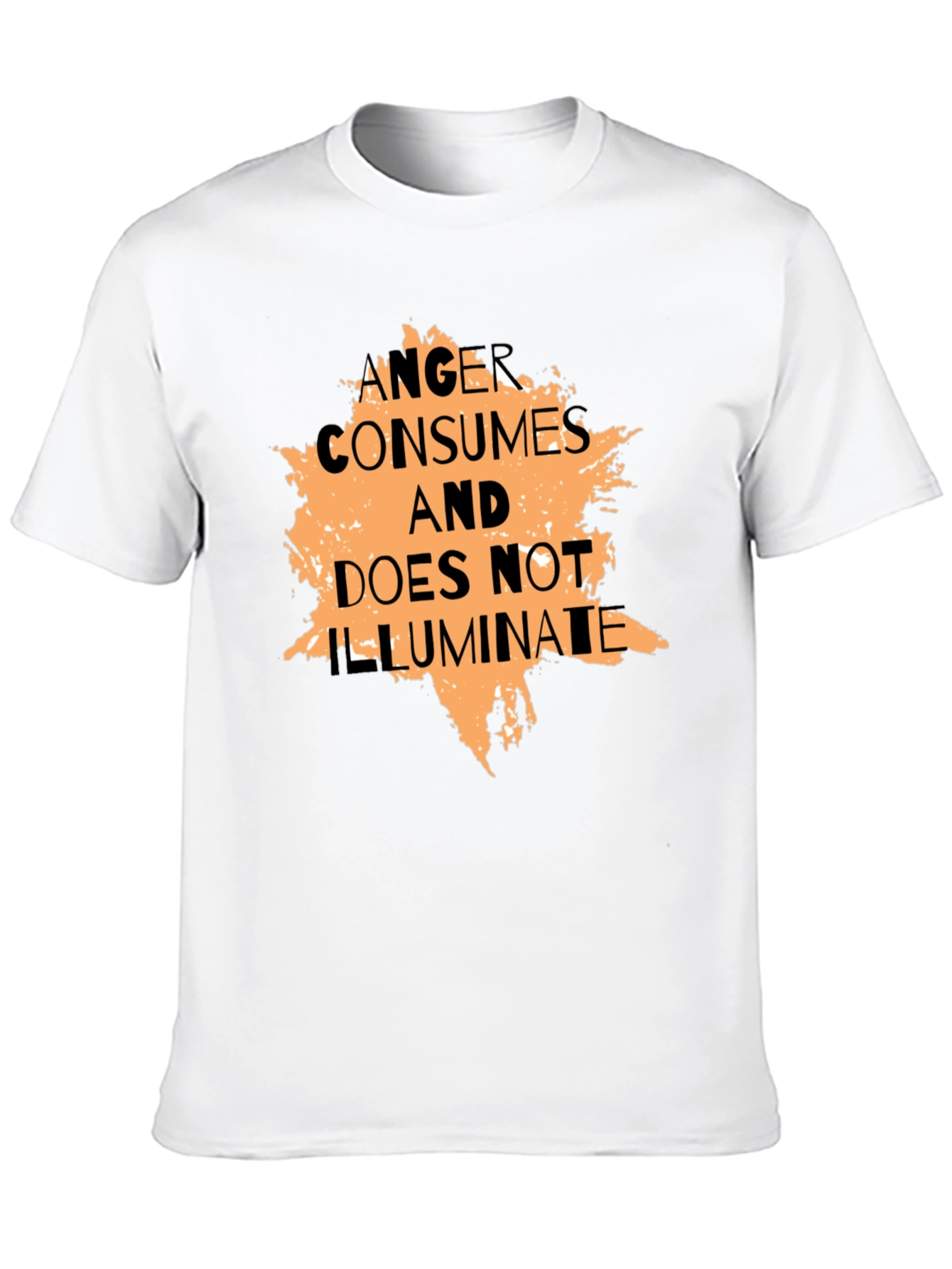 Anger Consumes Graphic Tee - Black