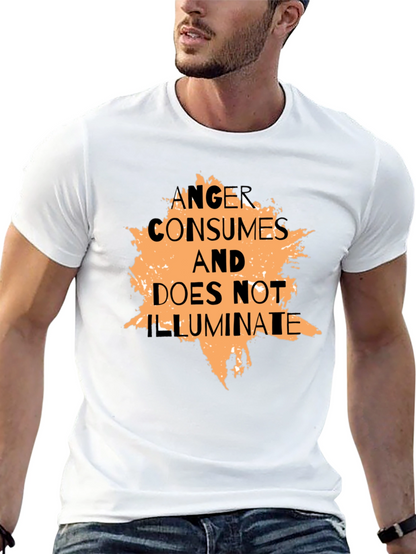 Anger Consumes Graphic Tee - Black